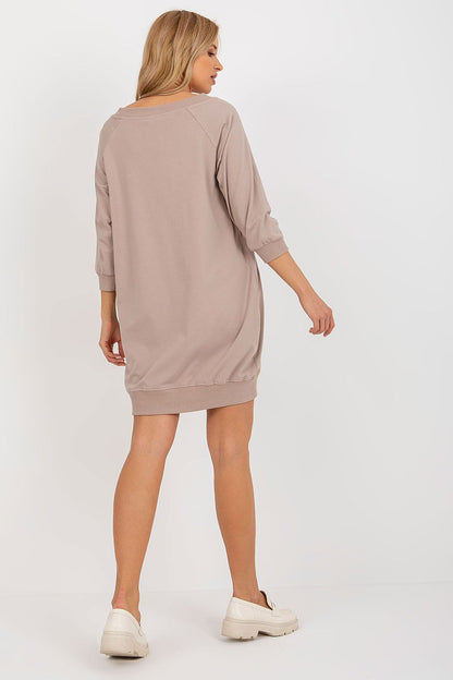 brown mini day dress view 6