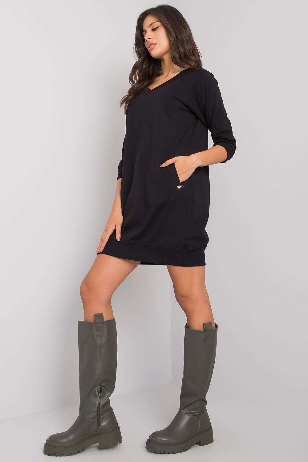 brown mini day dress view 8