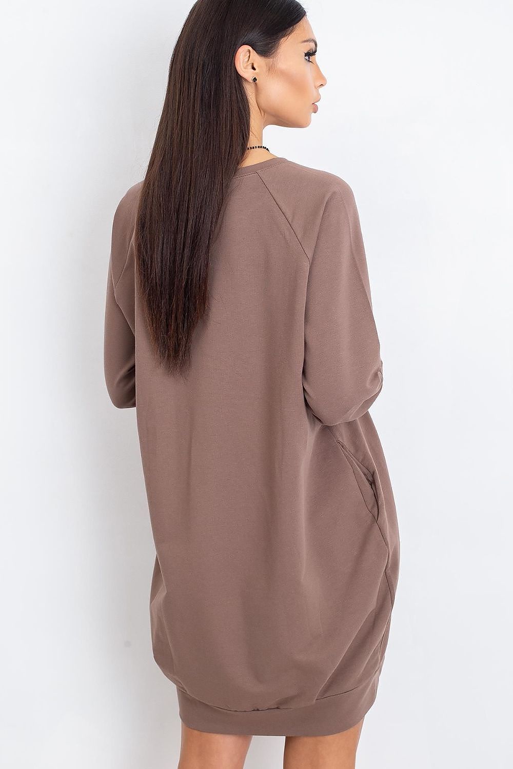 navy blue long sleeve mini day dress view 25