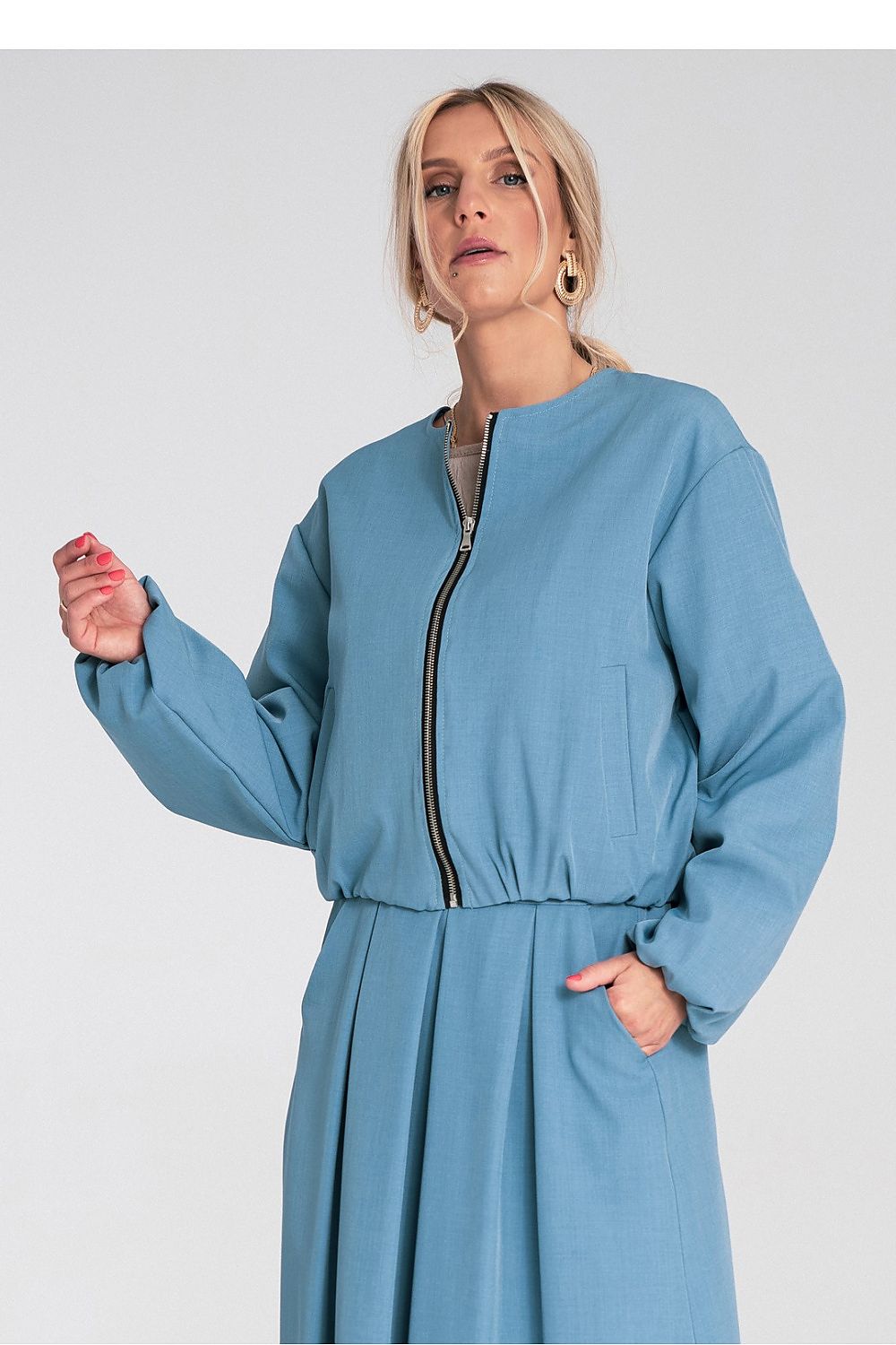 green long sleeve jacket view 8