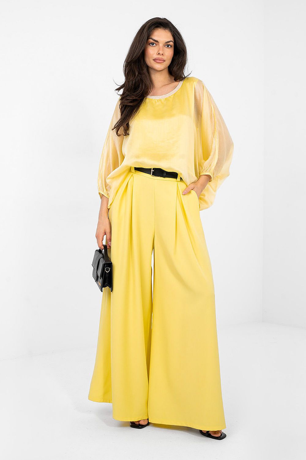 yellow blouse front view