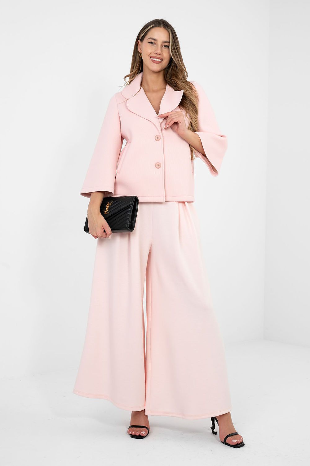 pink coat alternate angle