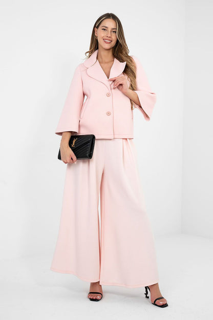 pink coat alternate angle
