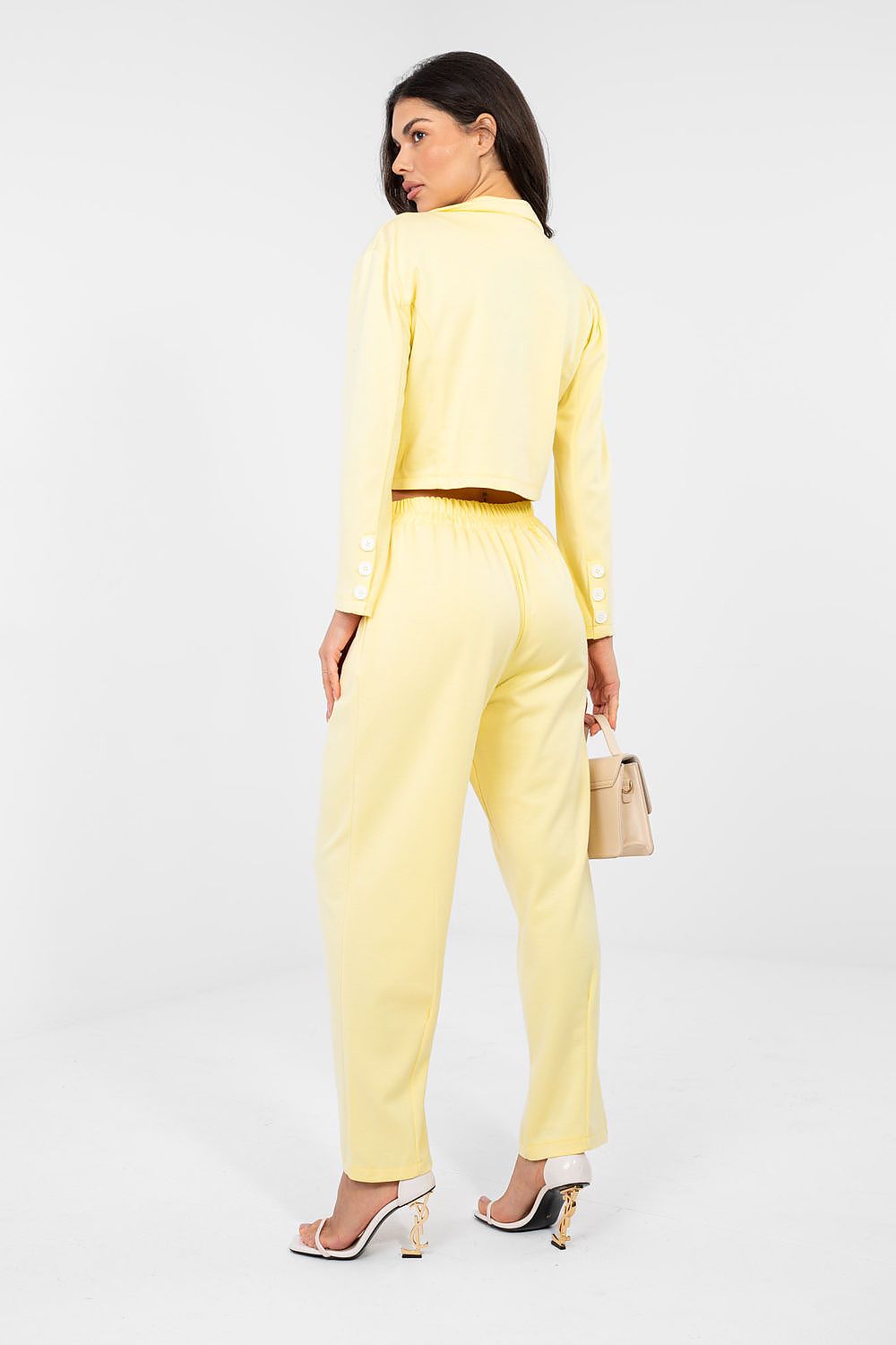beige long sleeve matching set view 7