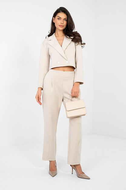 beige long sleeve matching set view 12