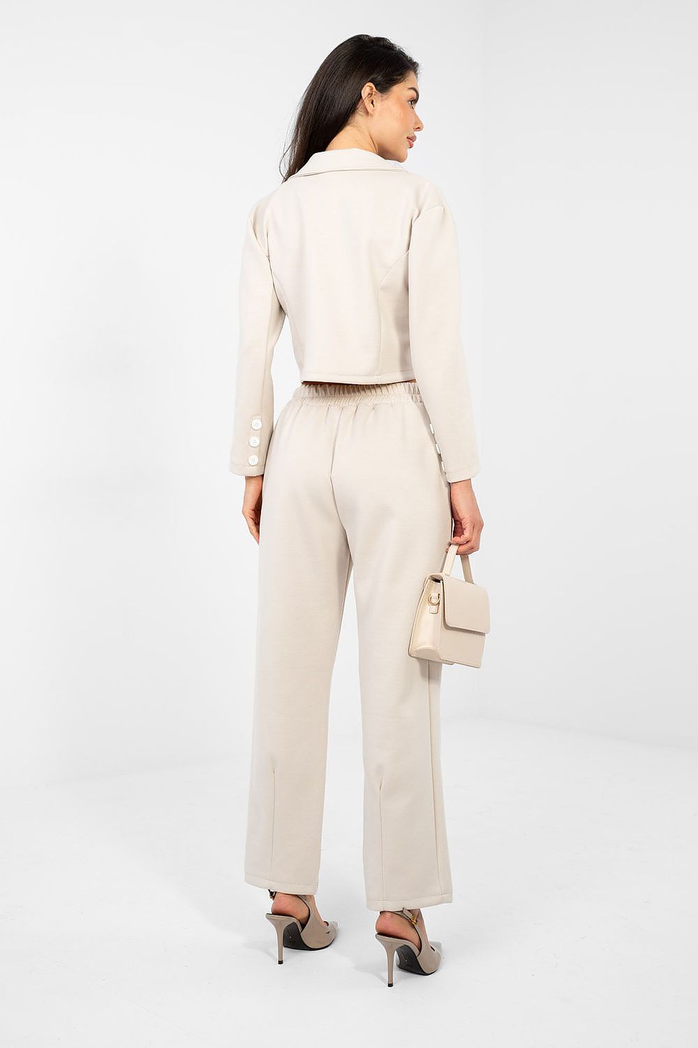 beige long sleeve matching set view 14