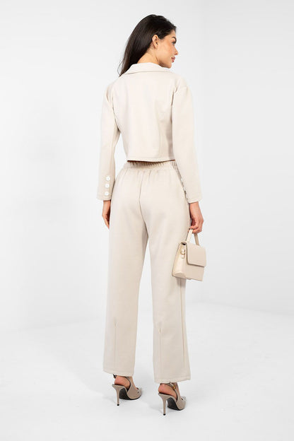 beige long sleeve matching set view 14