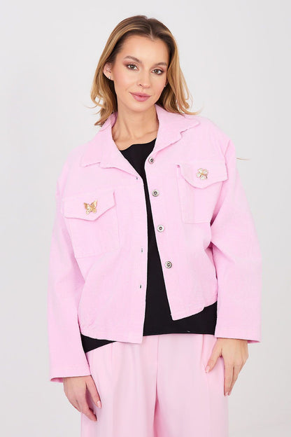 beige long sleeve corduroy jacket view 8