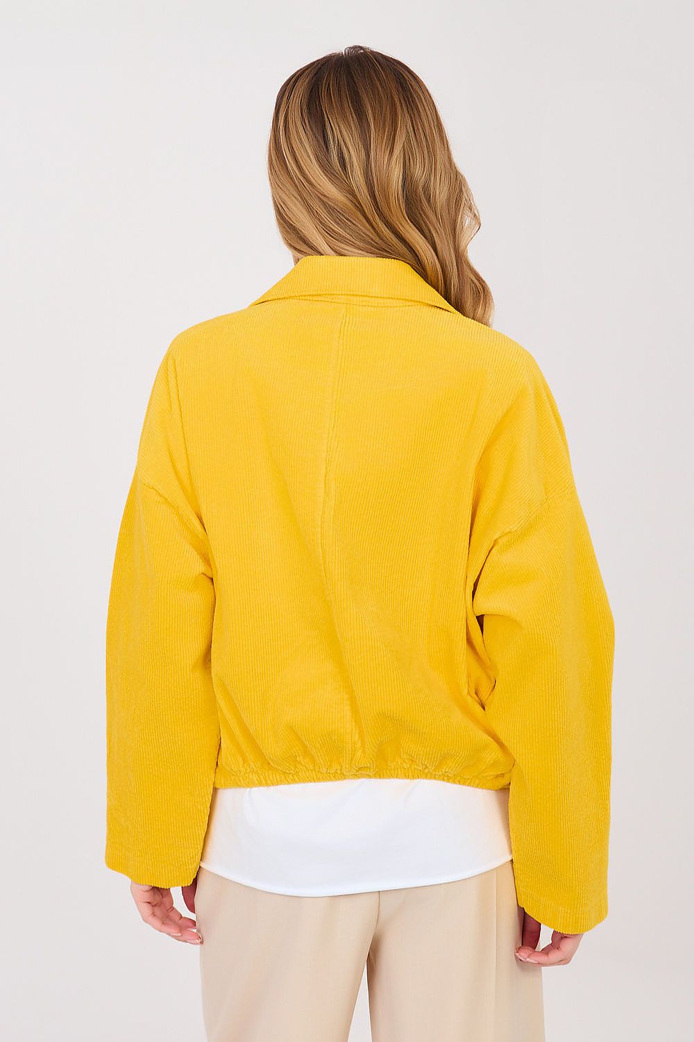 beige long sleeve corduroy jacket view 14