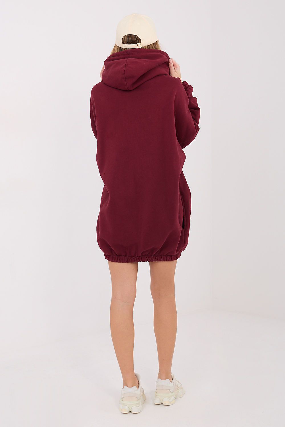 grey long sleeve mini day dress view 18