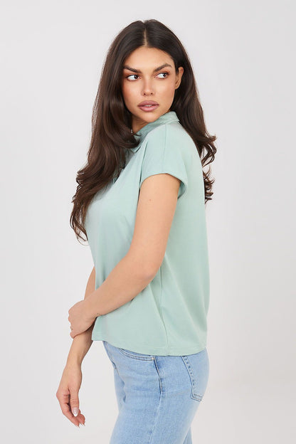 Women's Black and Green T-shirt view 6