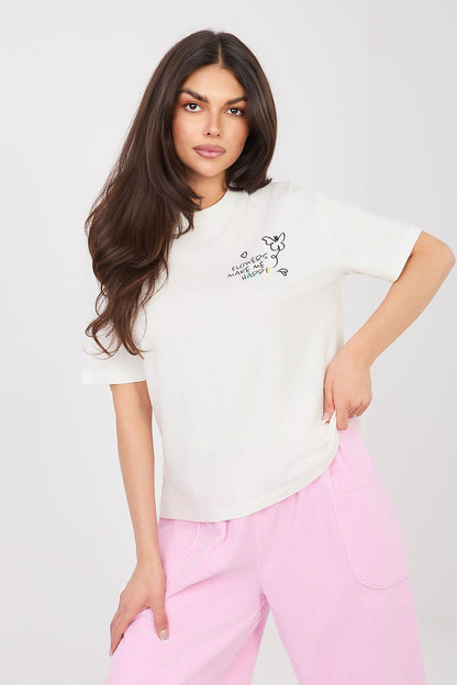 Women's Violet, Green, and White T-shirt view 8