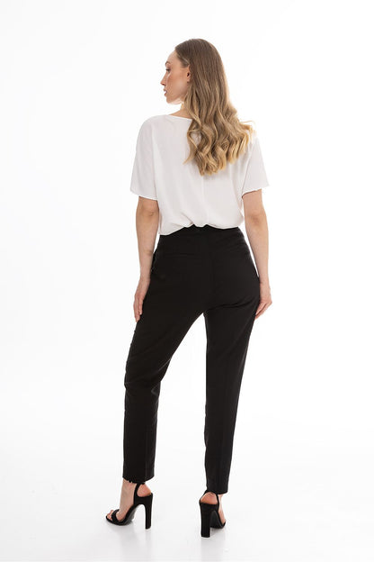 beige women trousers view 7