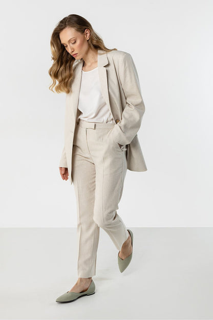 beige women trousers view 9