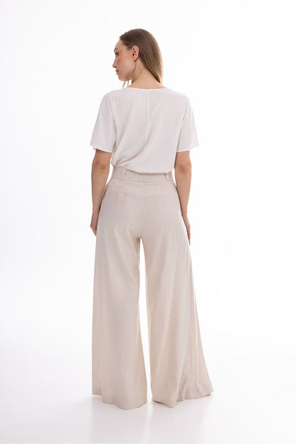 beige women trousers view 10