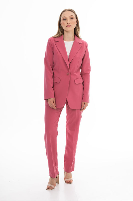 pink mini jacket front view