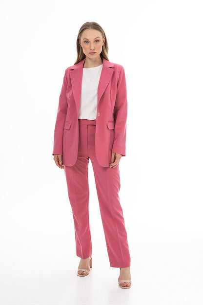 pink mini jacket back view