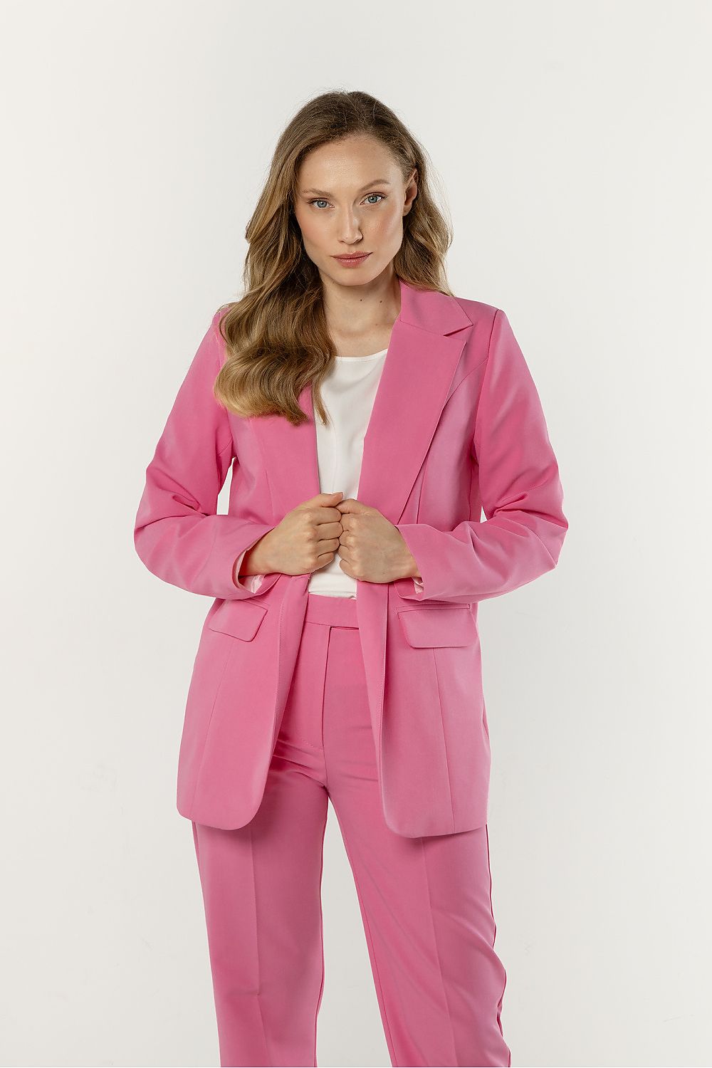 pink mini jacket side view