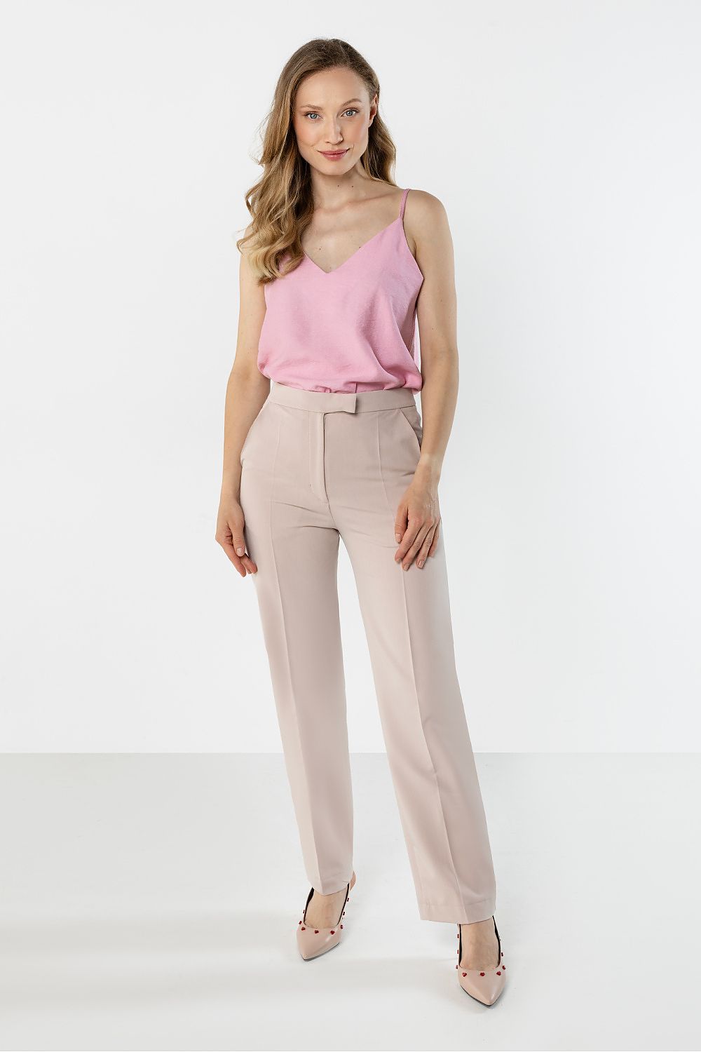 pink women trousers view 7