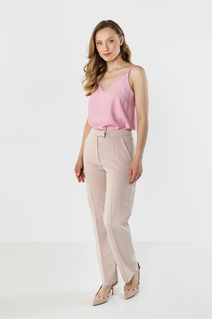 pink women trousers view 10
