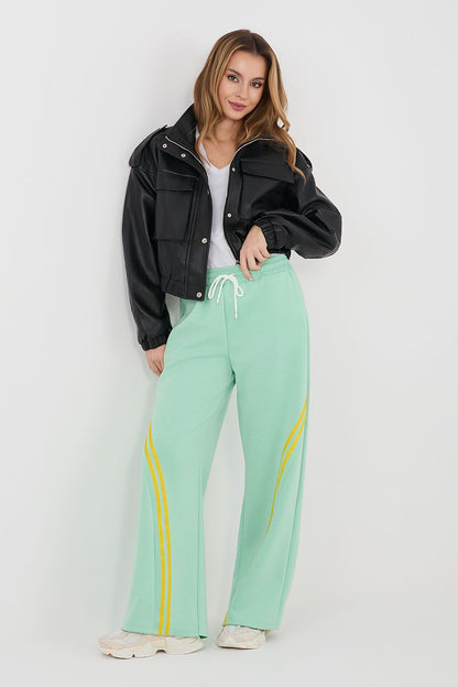 yellow lace tracksuit trousers view 12