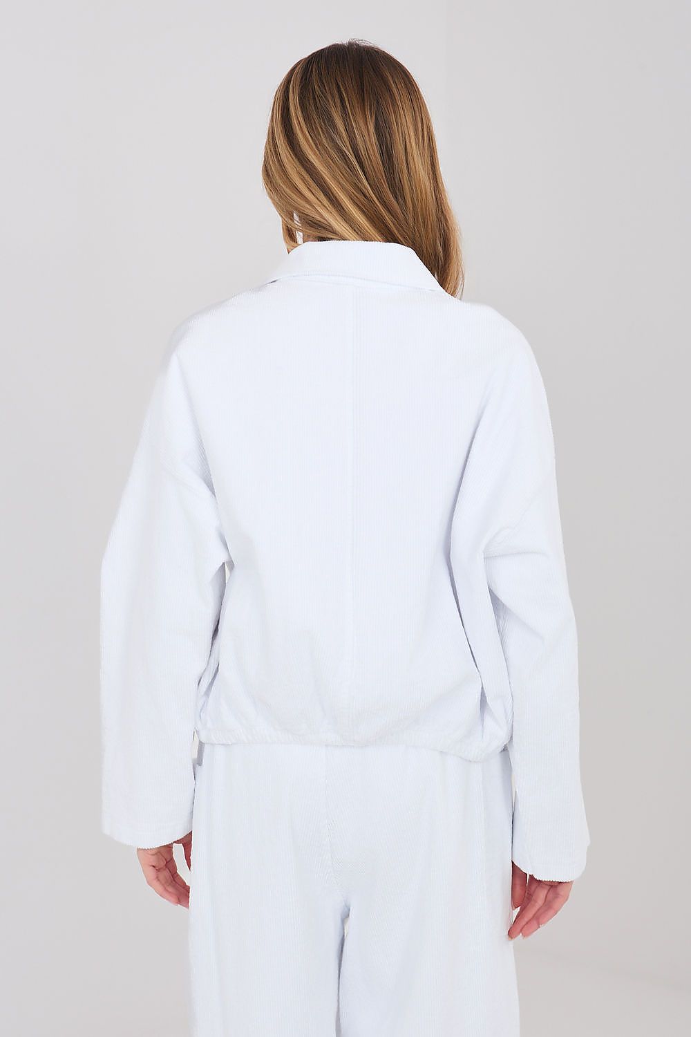 beige long sleeve corduroy jacket view 23