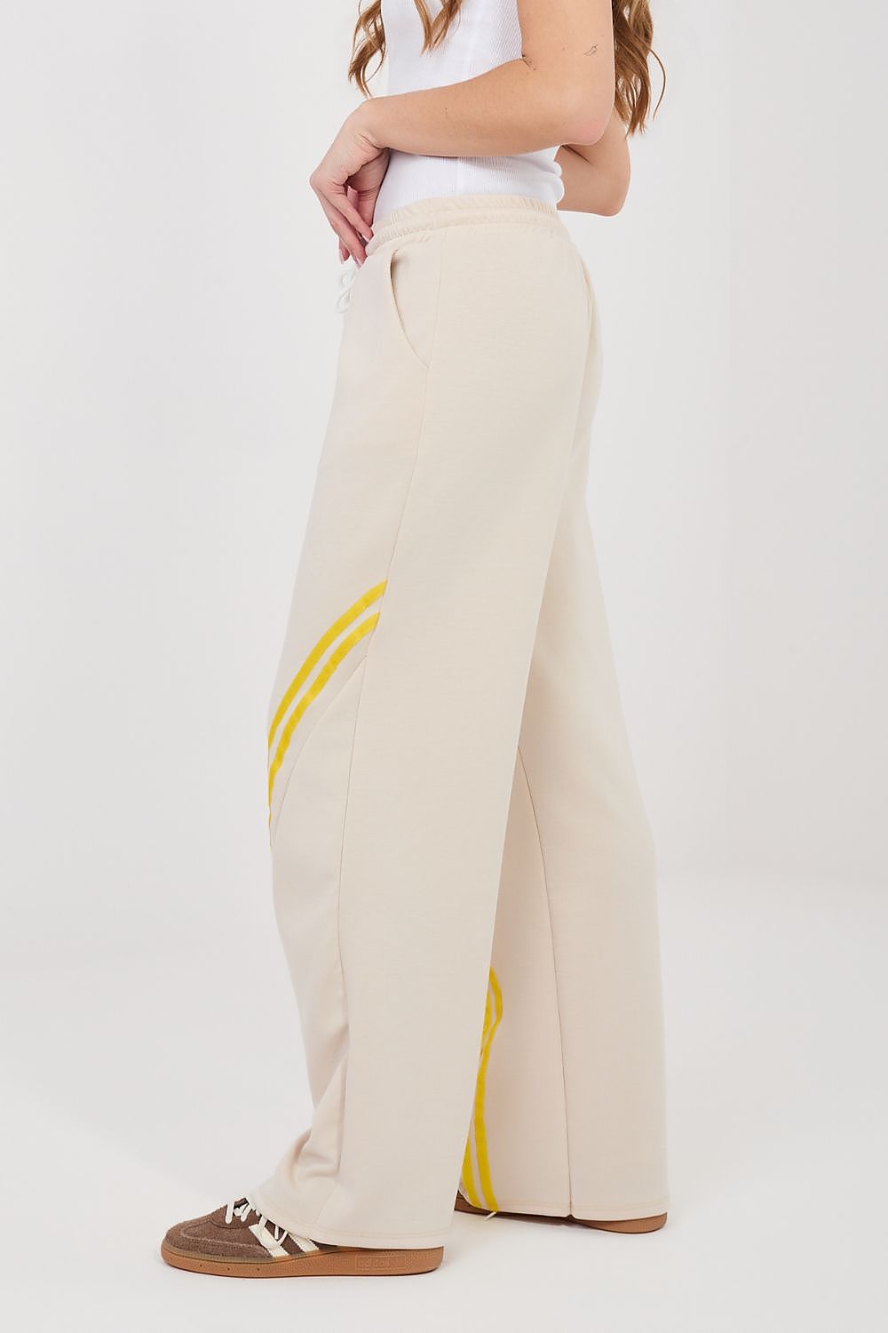 yellow lace tracksuit trousers view 7