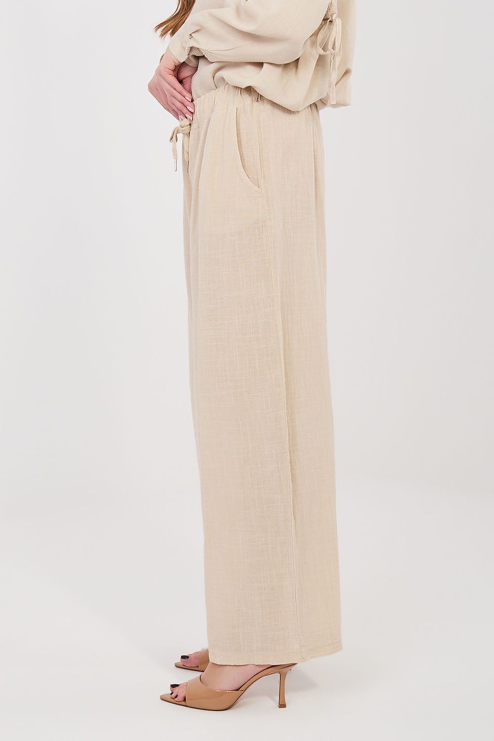 pink women trousers view 7