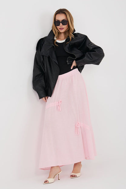 black mini long skirt view 10