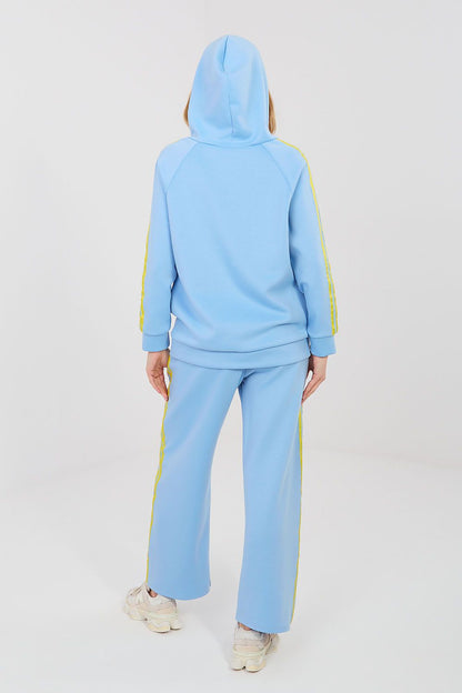 blue matching set front view