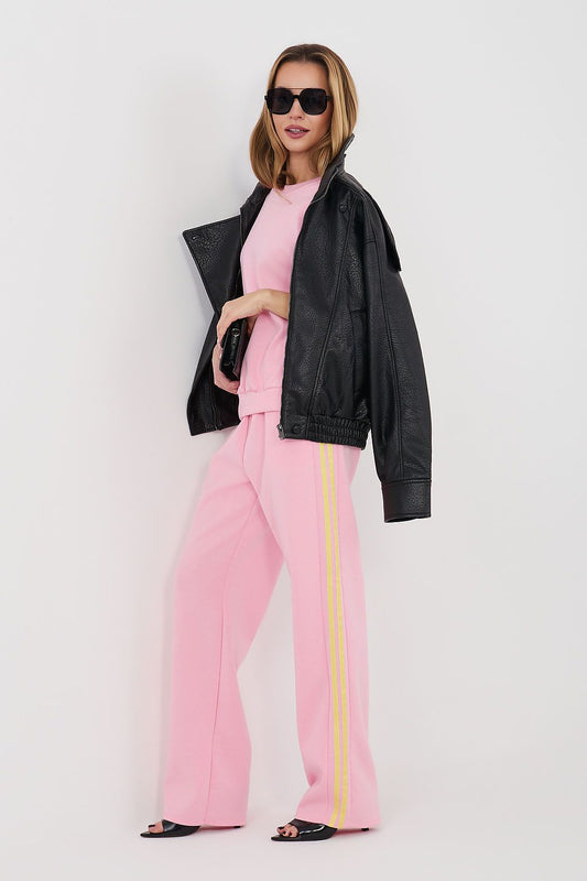 pink matching set front view