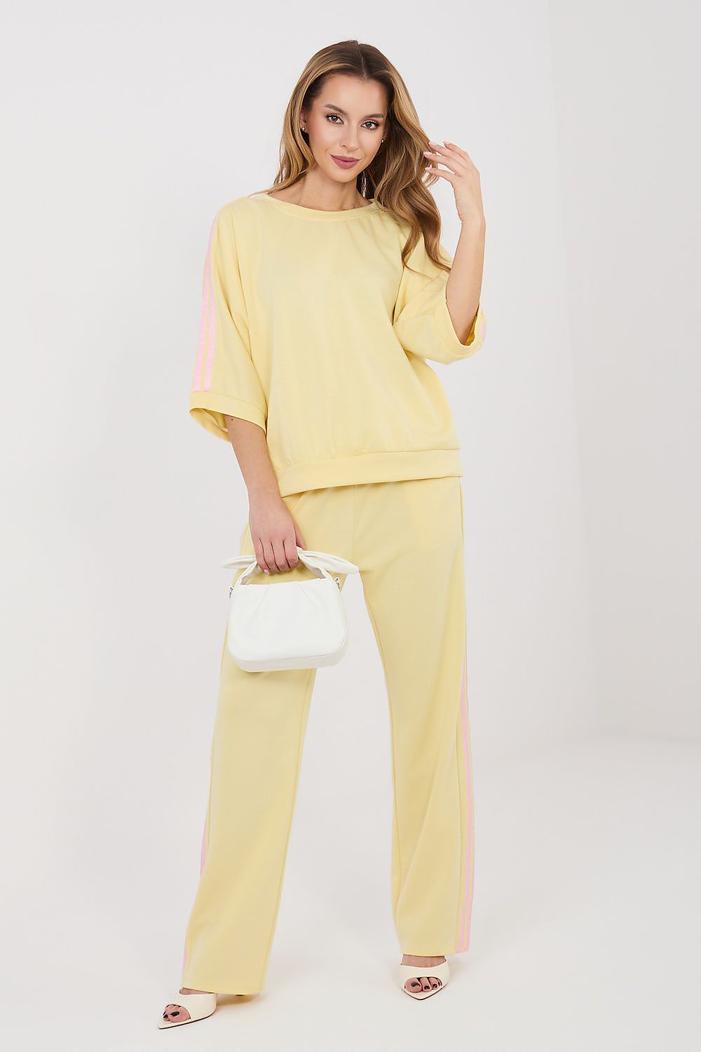 yellow matching set front view