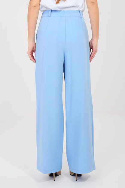 blue women trousers detail view