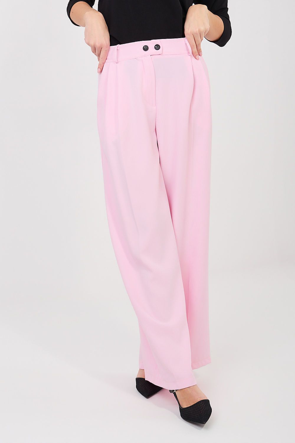pink women trousers front view