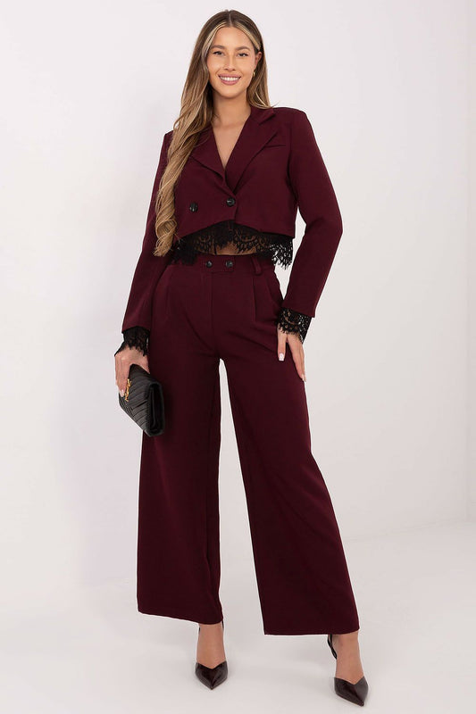 red women trousers front view
