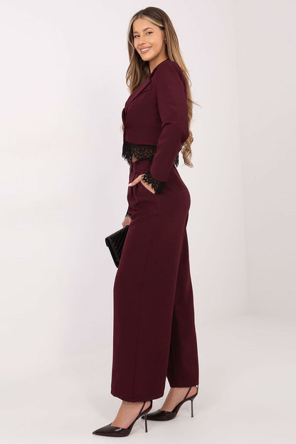 red women trousers alternate angle