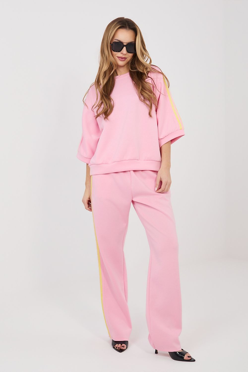 pink matching set back view
