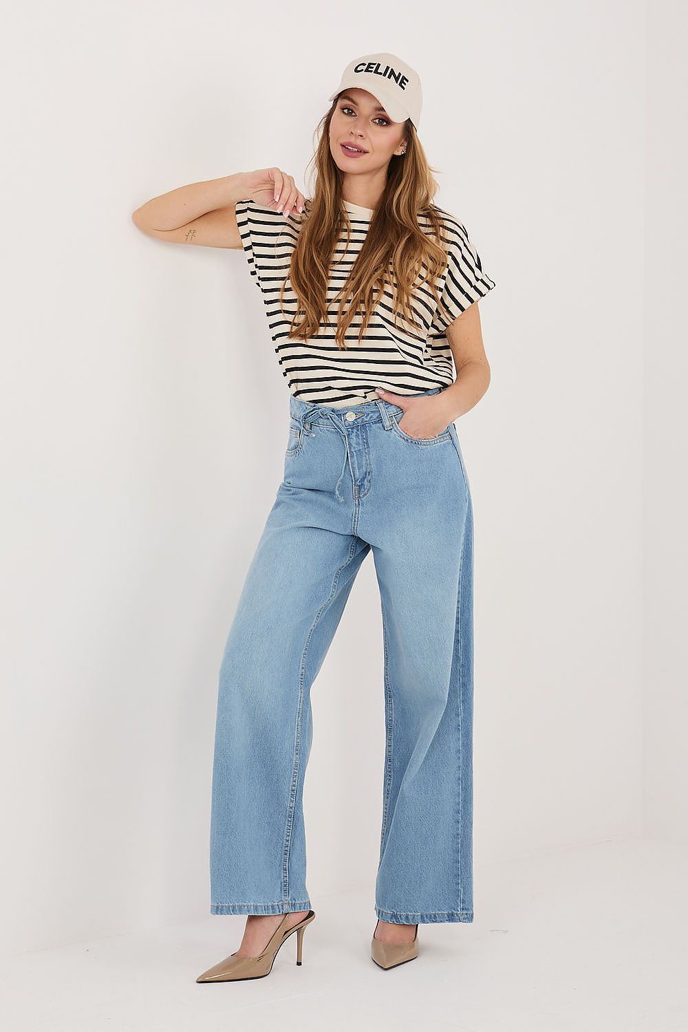 blue jeans back view