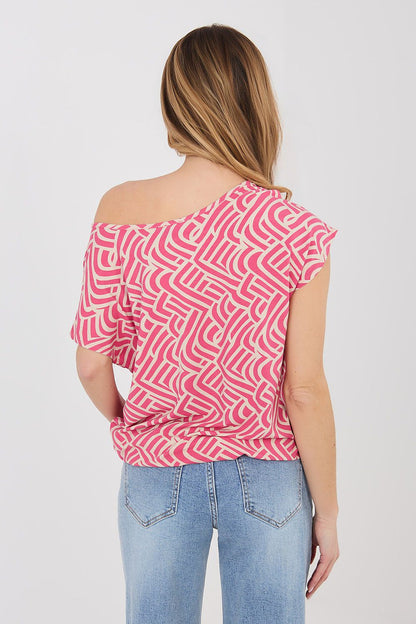 black short sleeve blouse view 6