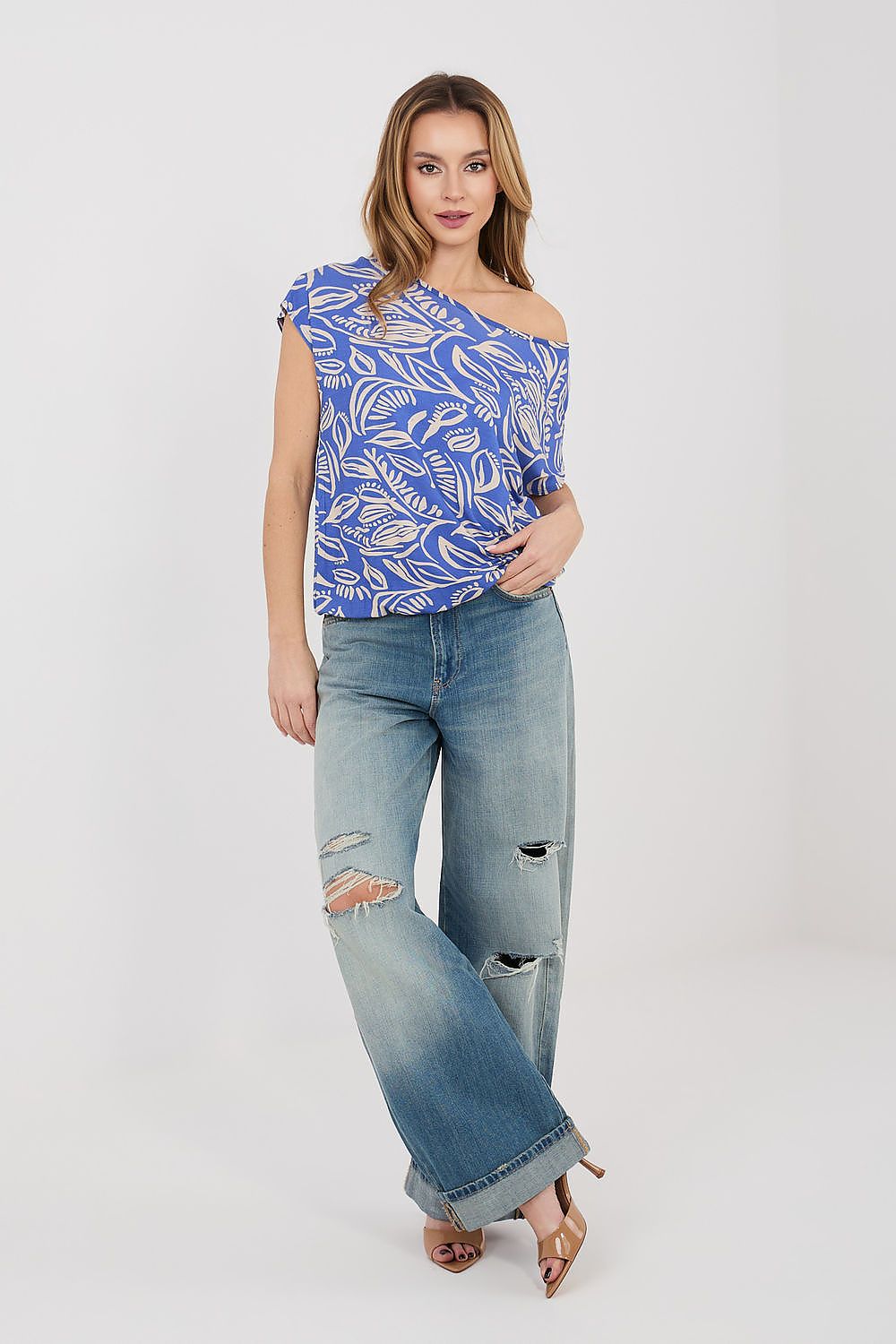 black short sleeve blouse view 8