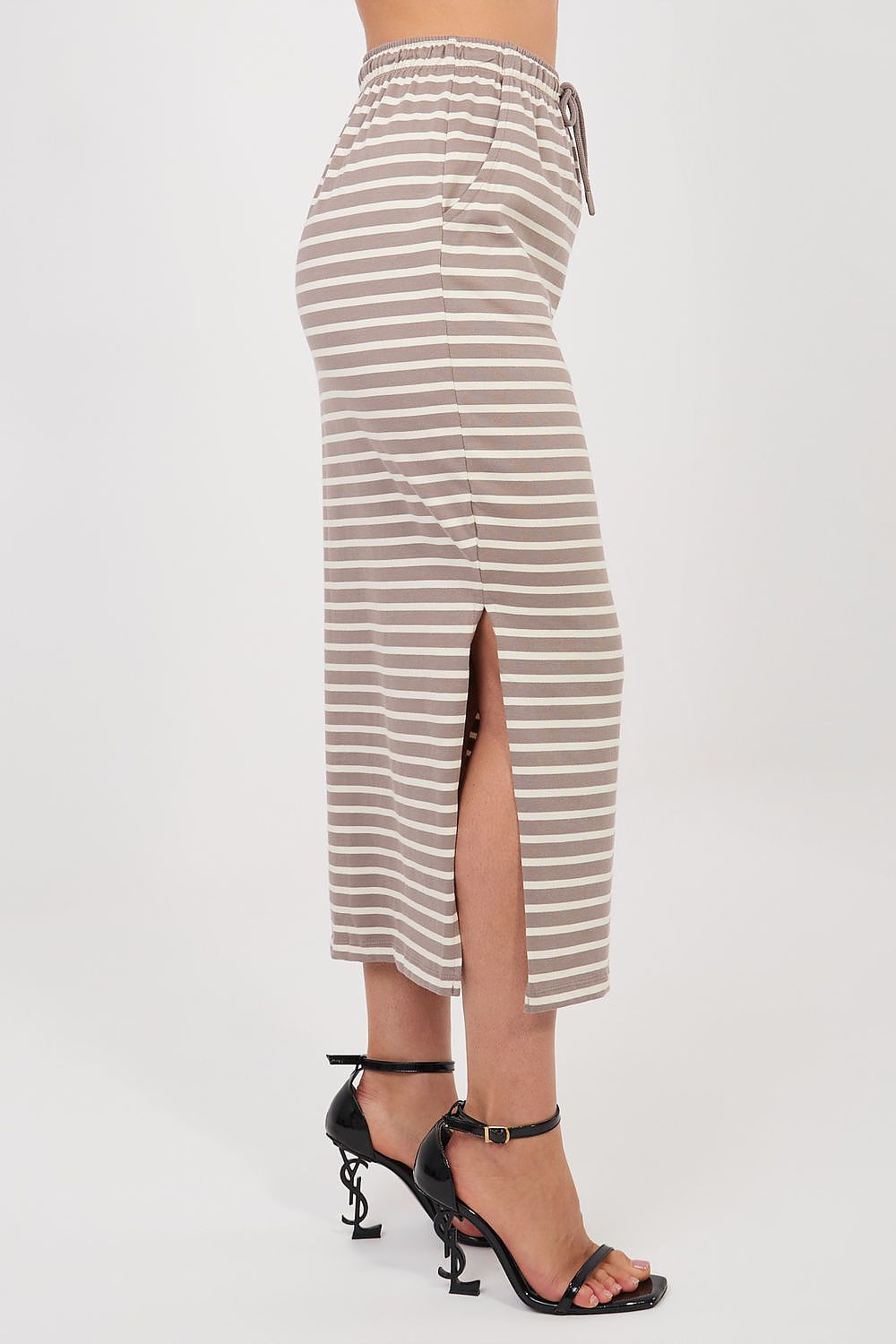 black midi mini skirt view 6