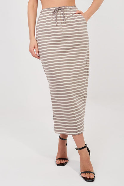 black midi mini skirt view 8