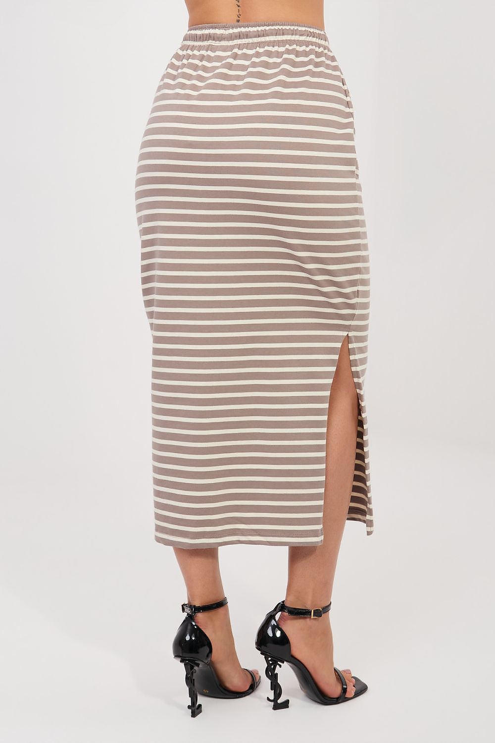 black midi mini skirt view 9