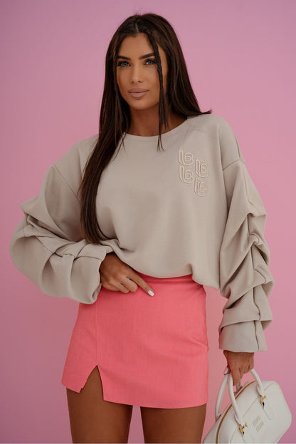 beige sweatshirt view 9