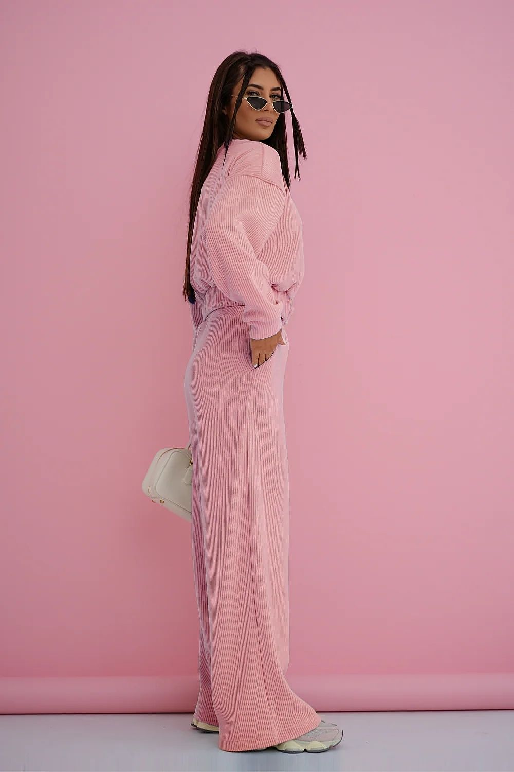 pink matching set alternate angle