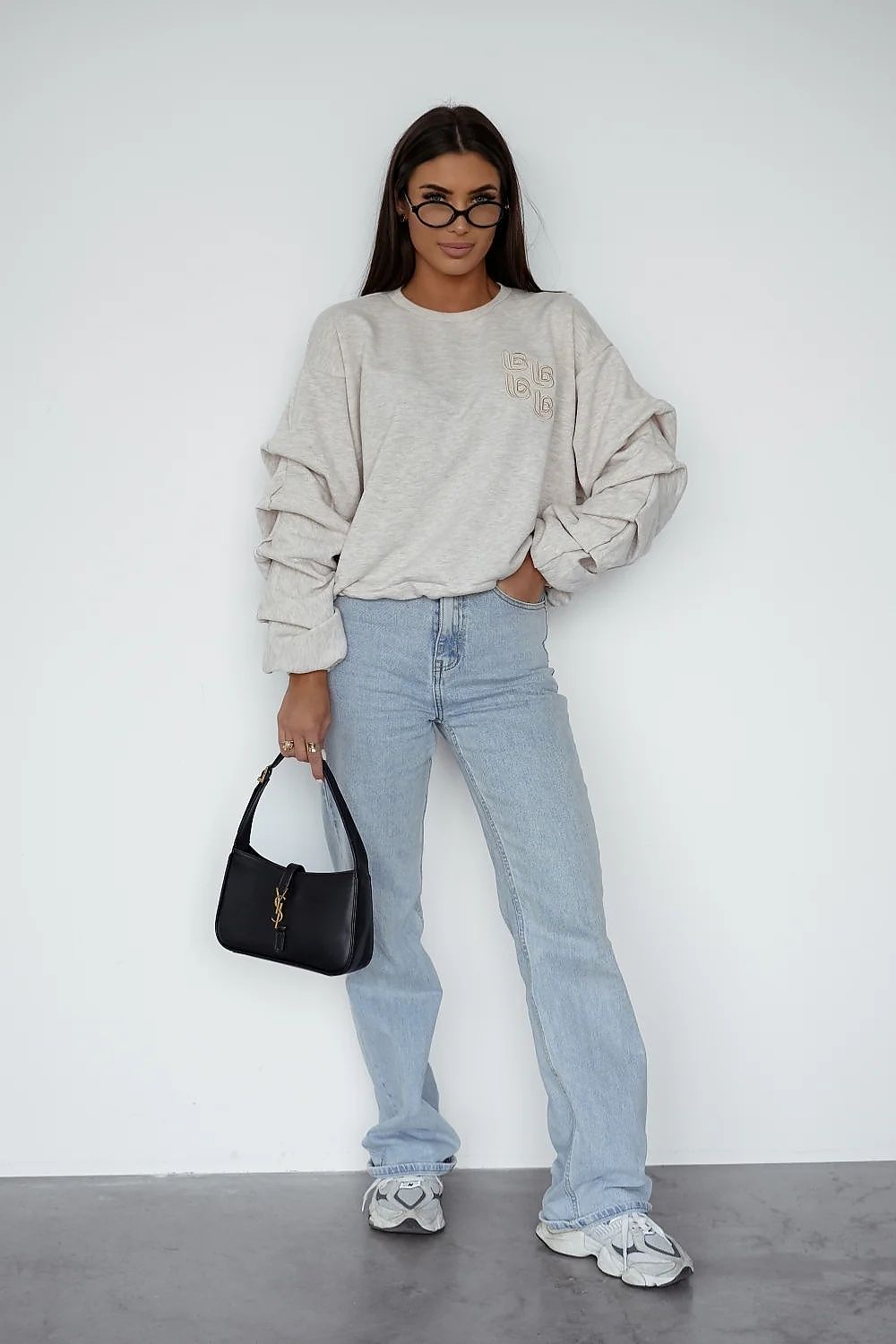 beige sweatshirt alternate angle