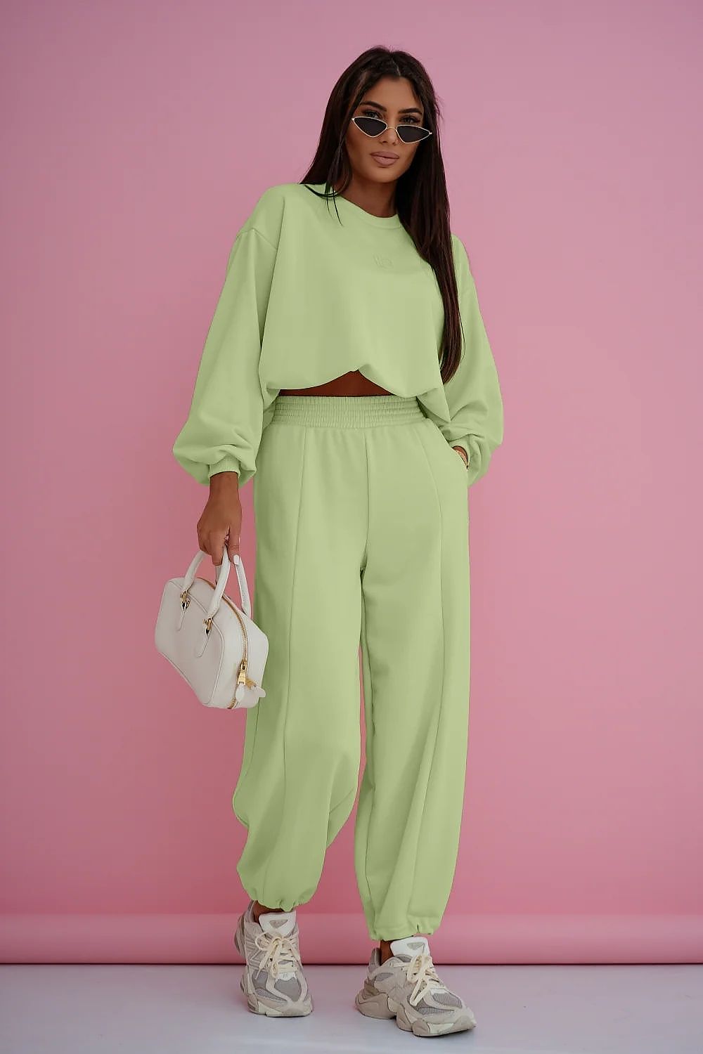 green matching set front view