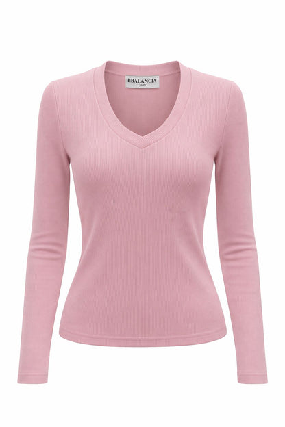 pink blouse alternate angle