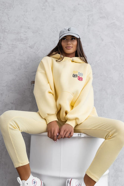 yellow matching set front view
