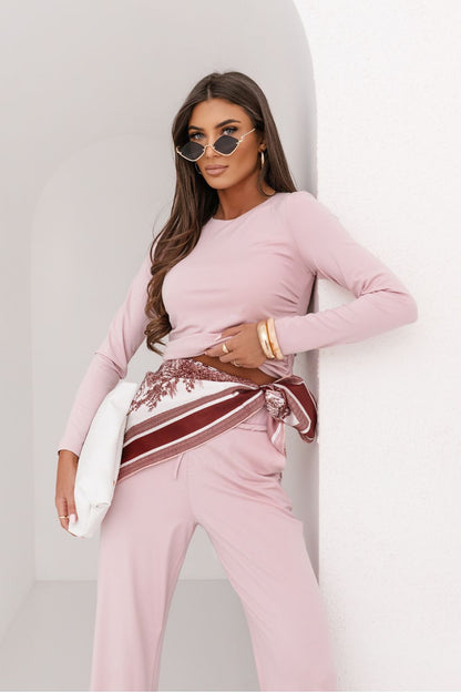 brown maxi matching set view 6